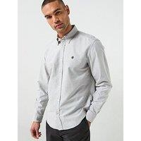 Boss H-Liam Plain Regular Fit Oxford Shirt - Khaki