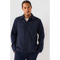 Tommy Hilfiger Mix Media Intechno Overshirt Sweat - Navy