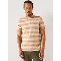 Tommy Hilfiger Stripe Structure Polo Shirt - Navy