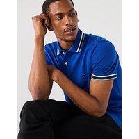 Tommy Hilfiger Cuff Interest Slim Fit Polo Shirt - Bright Blue