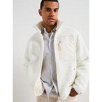Tommy Hilfiger Teddy Fleece Zip Sweat - Off White
