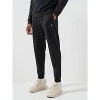 Boss C-Locsin 01 Regular Fit Nikel Logo Cuff Joggers - Black