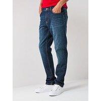 Tommy Hilfiger Denton Straight Fit Blacker Blue Jeans - Dark Blue