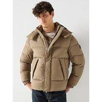 Boss H-Corbinian5 Quilted Jacket - Brown