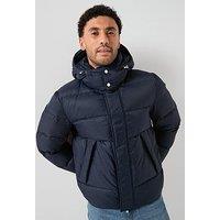 Boss Corbinian Quilted Winter Jacket - Navy