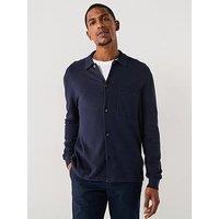 Tommy Hilfiger Essential Cotton Knitted Over Shirt - Navy
