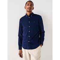Tommy Hilfiger Long Sleeve Solid Corduroy Shirt - Navy