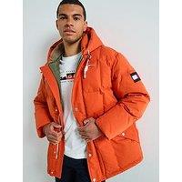 Tommy Hilfiger Square Baffled Down Parka - Orange