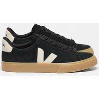 Veja Mens Campo Bold Suede Trainer- Black