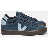 Veja Mens Campo Bold Suede Trainer- Blue