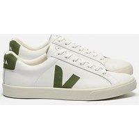 Veja Unisex Esplar Logo Leather Trainers - White