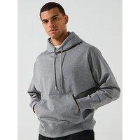 Calvin Klein Ck Emblem Hoodie - Grey