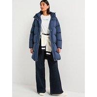 Tommy Hilfiger Padded Mid Length Down Coat - Blue