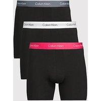 Calvin Klein Underwear 3 Pack Icon Cotton Stretch Boxer Briefs - Black/Multi
