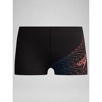 Speedo Boys Medley Logo Aquashorts - Black