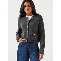 Tommy Hilfiger Soft Wool Lady Jacket - Grey