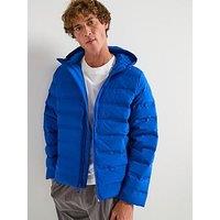 Calvin Klein Packable Embossed Logo Quilted Jacket - Bright Blue