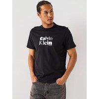 Calvin Klein Bold Graphic Logo T-Shirt - Black