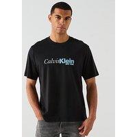 Calvin Klein Cursive Graphic Logo T-Shirt - Black