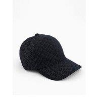Calvin Klein Emblem Print Leather Patch Cap - Grey