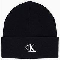 Calvin Klein Ck Fine Rib Beanie - Black