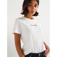 Tommy Hilfiger Classic Script Short Sleeve T-Shirt - Beige