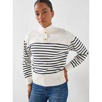 Tommy Hilfiger Jersey Gold Button Jumper - Blue