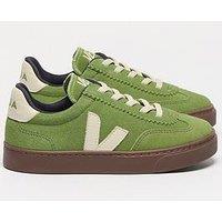 Veja Kids Small Volley Suede Trainers - Green