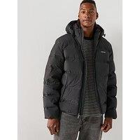 Calvin Klein Hooded Quilted Puffer Jacket - Black
