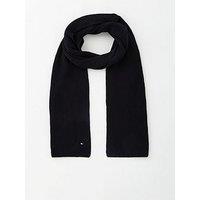 Tommy Hilfiger Pima Cotton Flag Scarf - Black