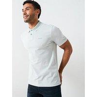 Boss Peoxfordnew Tipped Polo Shirt - Light Green