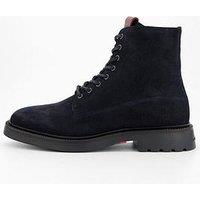 Tommy Hilfiger Comfort Lace Up Boots - Navy