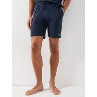 Boss Unique Global Stripe Taped Loungewear Shorts - Navy