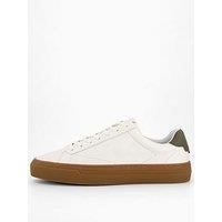 Tommy Hilfiger Premium Dress Cupsole Leather Sneakers - White