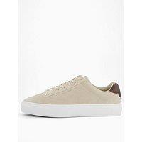 Tommy Hilfiger Premium Dress Cupsole Suede Trainers - Beige