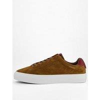 Tommy Hilfiger Premium Dress Cupsole Suede Trainers - Brown