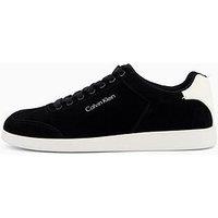 Calvin Klein Low Cupsole Laceup Suede Trainers - Black