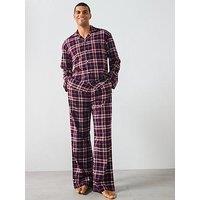 Tommy Hilfiger Original Tartan Pyjama Set - Dark Red