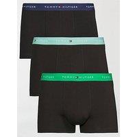 Tommy Hilfiger 3 Pack Signature Cotton Trunks - Black