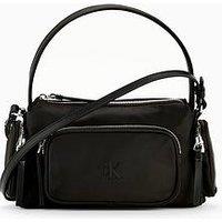 Calvin Klein Nylon Bag With Attachable Straps - Black