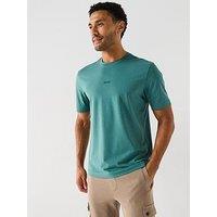 Boss Tchup Relaxed Fit Centre Logo T-Shirt - Green