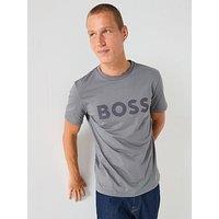 Boss Large Logo T-Shirt - Light Grey