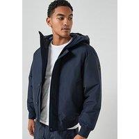 Boss Osis1 Relaxed Fit Heavyweight Bomber Jacket - Navy