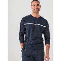 Boss Bodywear Authentic Crew Sweater - Navy