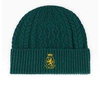 Tommy Hilfiger Th Crest Knitted Beanie Hat - Green