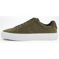 Tommy Hilfiger Premium Dress Cupsole Suede Trainers - Green