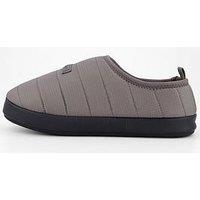 Calvin Klein Ripstop Logo Patch Slippers - Black