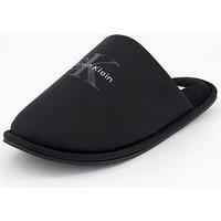 Calvin Klein Hotel Slipper Monologo Slippers - Black