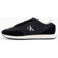 Calvin Klein Retro Runner Mix Mat Trainers - Black