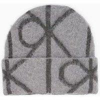Calvin Klein Wool Blend Brushed Beanie - Grey
